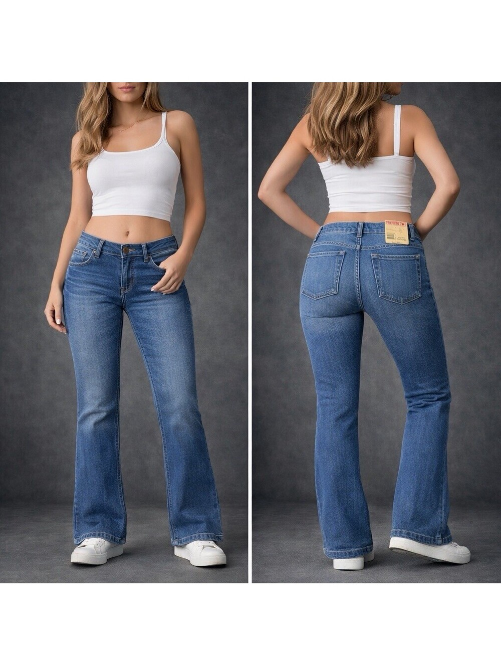 GUESS Jeans Women 27 Light Wash Bootcut Y2K Denim Deadstock NWT
